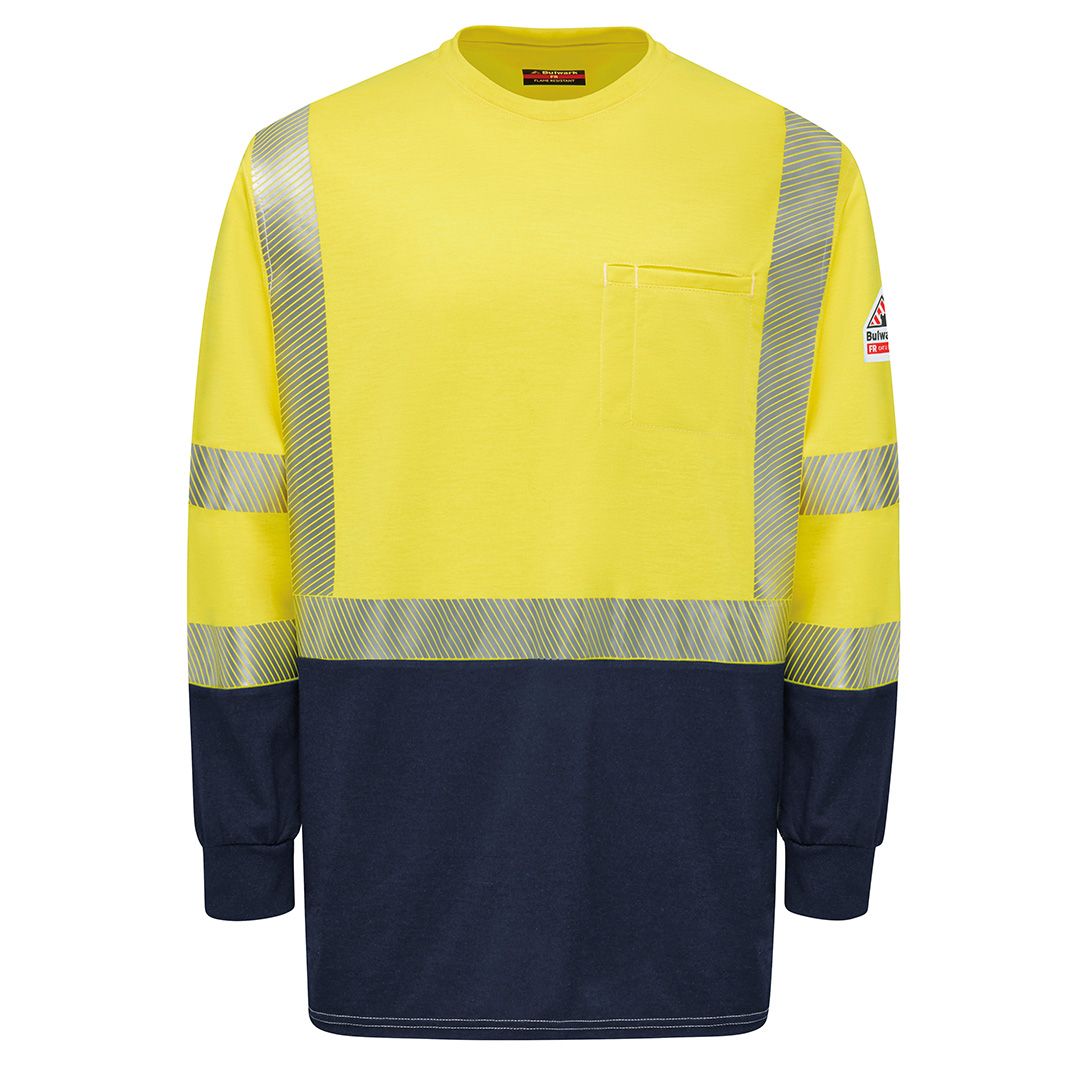 Product image for Hi-Visibility Lightweight Colorblocking Long Sleeve T-Shirt