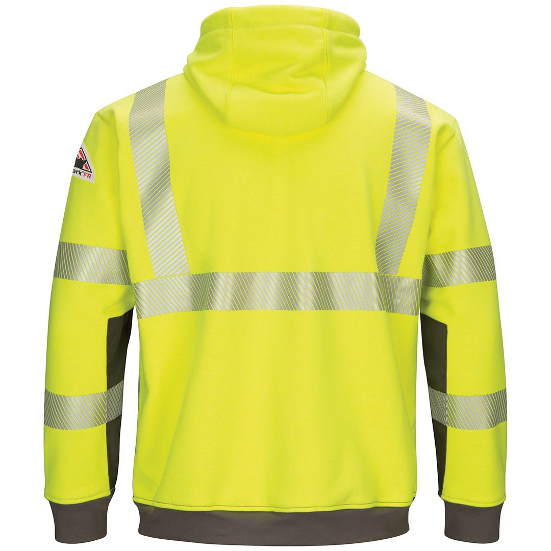 Product image for Men's Hi-Visibility Color Block Pullover Fleece Sweatshirt