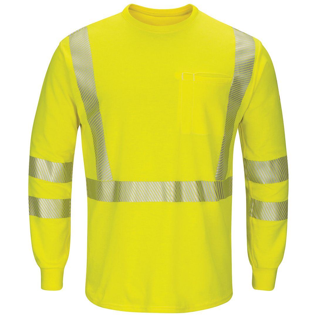 Product image for Men's Lightweight FR Hi-Visibility Long Sleeve T-Shirt