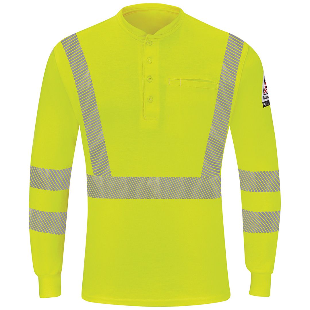 Product image for Men's Hi-Visibility Lightweight Long Sleeve Henley