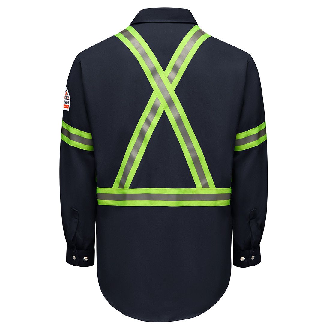 Product image for Men's Dress Uniform Shirt with Reflective Trim