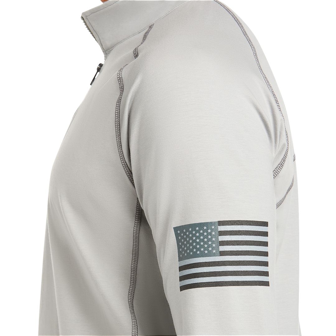 Product image for Men's FR Combat Stretch Patriot 1/4 Zip Work Shirt