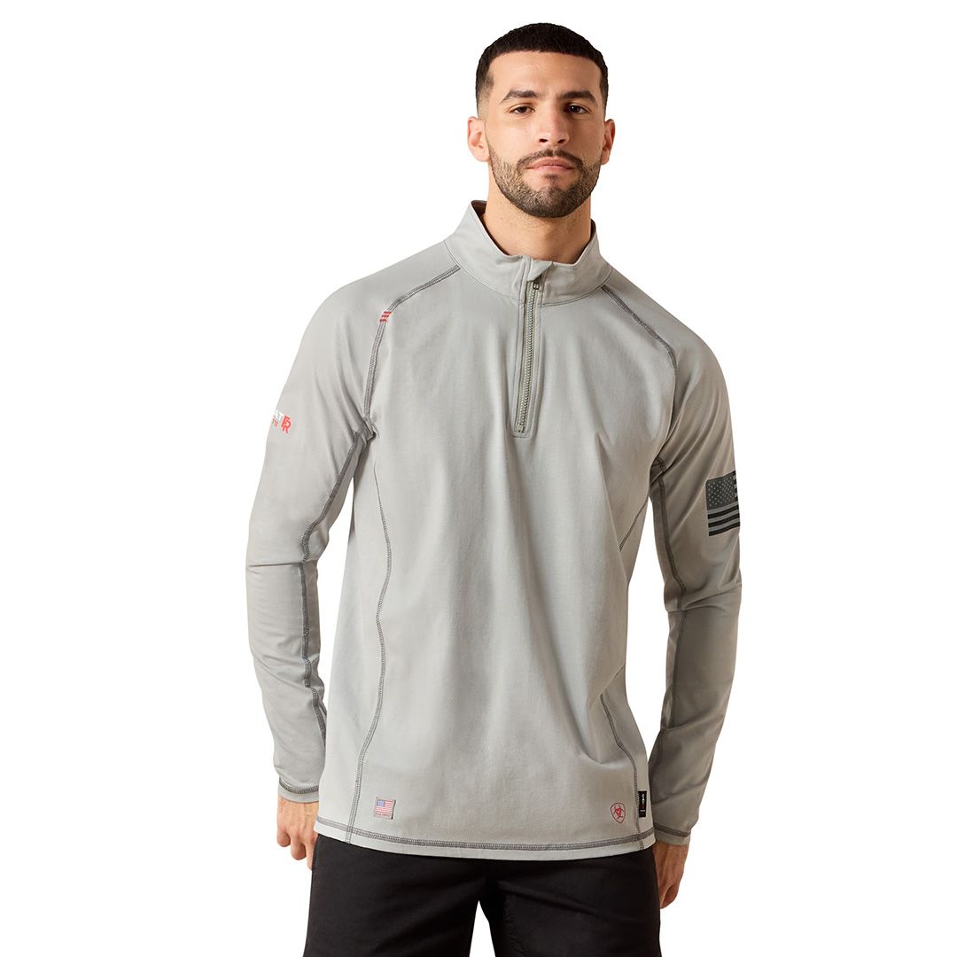Product image for Men's FR Combat Stretch Patriot 1/4 Zip Work Shirt
