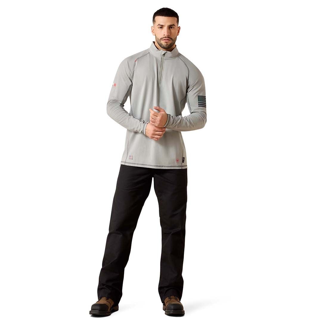 Product image for Men's FR Combat Stretch Patriot 1/4 Zip Work Shirt