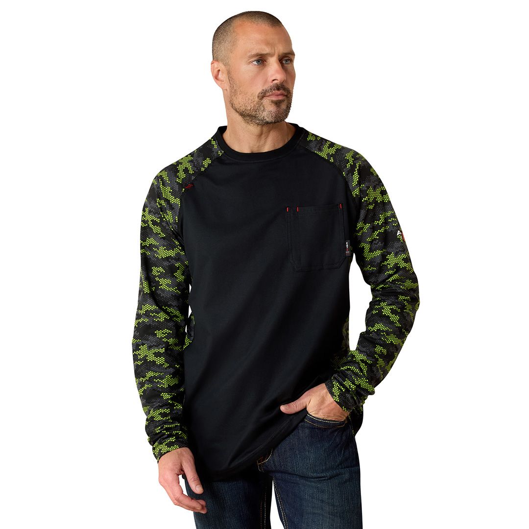 Product image for Men's FR AC Camo Baseball T-Shirt