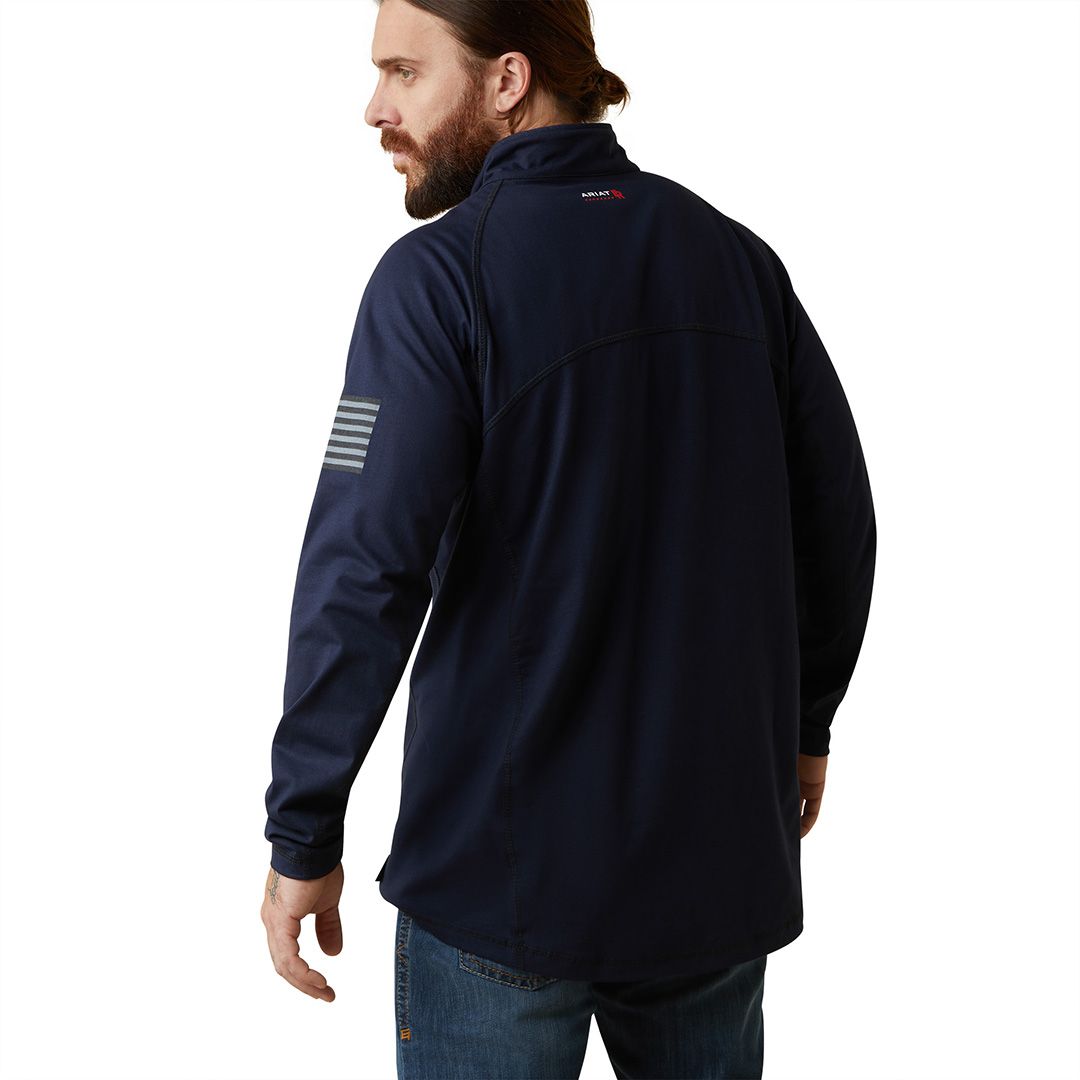 Product image for Men's FR Combat Stretch Patriot 1/4 Zip Work Shirt