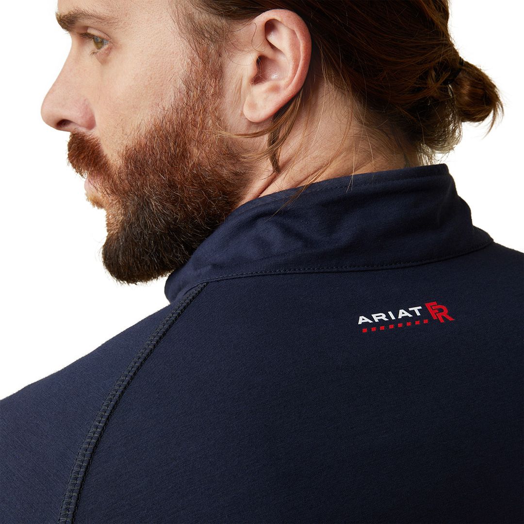 Product image for Men's FR Combat Stretch Patriot 1/4 Zip Work Shirt