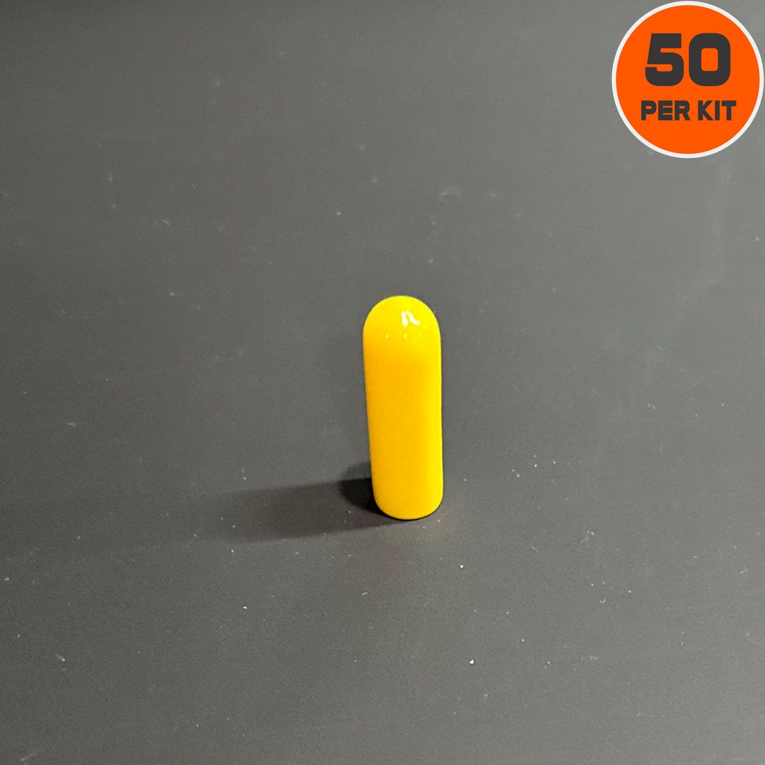 These electrically insulated wire caps slip over lugged conductors and provide insulation from other terminals or ground.  These also work as a visual HP tool for conductors that are in an abnormal state.  