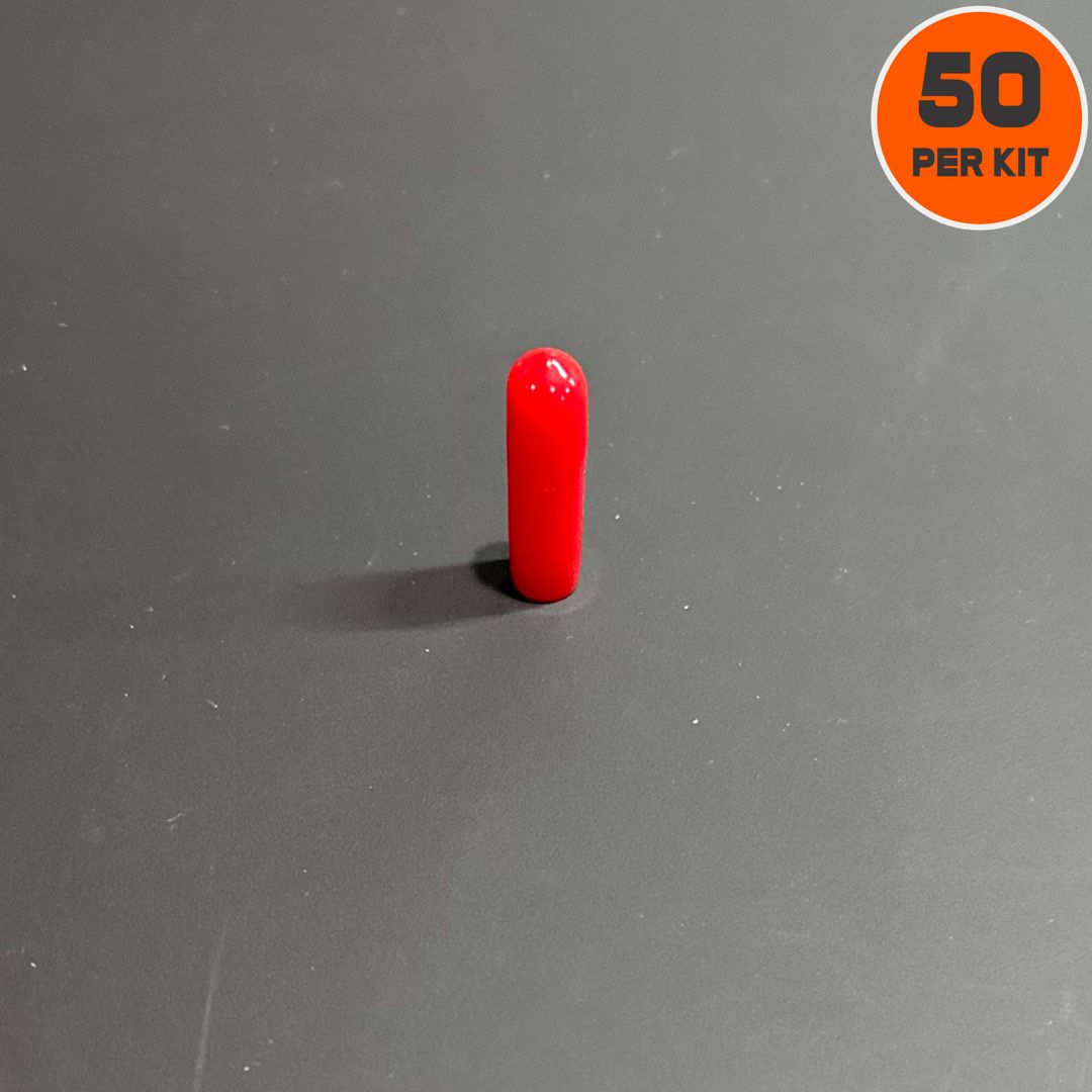 These electrically insulated wire caps slip over lugged conductors and provide insulation from other terminals or ground.  These also work as a visual HP tool for conductors that are in an abnormal state.  